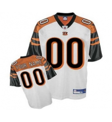Cincinnati Bengals Customized Jerseys White Jersey Cincinnati Bengals Customized Jerseys White Jersey