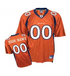 Denver Broncos Customized Jerseys Orange Denver Broncos Customized Jerseys Orange