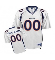 Denver Broncos Customized Jerseys White Jerseys Denver Broncos Customized Jerseys White Jerseys