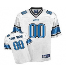 Detroit Lions Customized Jerseys White Jersey Detroit Lions Customized Jerseys White Jersey