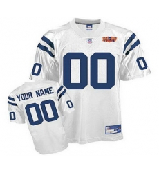 Indianapolis Colts Super Bowl XLIV Customized Jerseys white Indianapolis Colts Super Bowl XLIV Customized Jerseys white