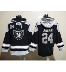 Men Las Vegas Raiders 24 Johnathan Abram Black Ageless Must Have Lace Up Pullover Hoodie Men Las Vegas Raiders 24 Johnathan Abram Black Ageless Must Have Lace Up Pullover Hoodie