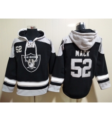 Men Las Vegas Raiders 52 Khalil Mack Stitched Hoodie Men Las Vegas Raiders 52 Khalil Mack Stitched Hoodie
