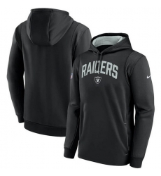 Men Las Vegas Raiders Black Sideline Stack Performance Pullover Hoodie 002 Men Las Vegas Raiders Black Sideline Stack Performance Pullover Hoodie 002