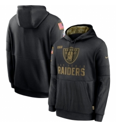 Men Las Vegas Raiders Nike 2020 Salute to Service Sideline Performance Pullover Hoodie Black Men Las Vegas Raiders Nike 2020 Salute to Service Sideline Performance Pullover Hoodie Black
