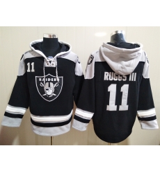 Men Los Angeles Raiders Henry Ruggs III 11 Black Stitched NFL Hoodie Men Los Angeles Raiders Henry Ruggs III 11 Black Stitched NFL Hoodie