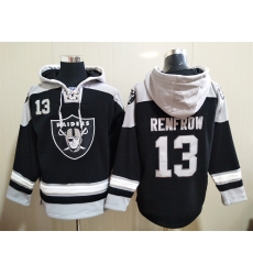 Men Los Angeles Raiders Hunter Renfrow 13 Black Stitched NHL Hoodie Men Los Angeles Raiders Hunter Renfrow 13 Black Stitched NHL Hoodie
