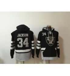 Men Nike Los Angeles Raiders Bo Jackson 34 NFL Winter Thick Hoodie Men Nike Los Angeles Raiders Bo Jackson 34 NFL Winter Thick Hoodie