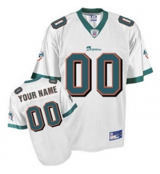 Miami Dolphins Customized Jerseys white Miami Dolphins Customized Jerseys white
