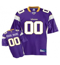 Minnesota Vikings Customized Jerseys Purple Minnesota Vikings Customized Jerseys Purple