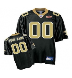 New Orleans Saints Super Bowl XLIV Customized Jerseys black New Orleans Saints Super Bowl XLIV Customized Jerseys black