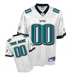Philadelphia Eagles Customized Jerseys white Philadelphia Eagles Customized Jerseys white