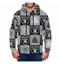 Raiders Team Ugly Christmas Mens Zip Hooded Sweatshirt Raiders Team Ugly Christmas Mens Zip Hooded Sweatshirt