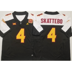Men Arizona Sun Devils Black White #4 Cam SKATTEBO White Stitched F U S E NCAA Jersey Men Arizona Sun Devils Black White #4 Cam SKATTEBO White Stitched F U S E NCAA Jersey