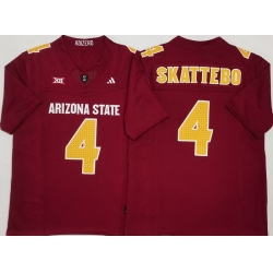 Men Arizona Sun Devils Red #4 Cam SKATTEBO White Stitched F U S E NCAA Jersey Men Arizona Sun Devils Red #4 Cam SKATTEBO White Stitched F U S E NCAA Jersey