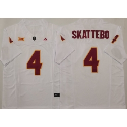 Men Arizona Sun Devils White #4 Cam SKATTEBO White Stitched F U S E NCAA Jersey Men Arizona Sun Devils White #4 Cam SKATTEBO White Stitched F U S E NCAA Jersey