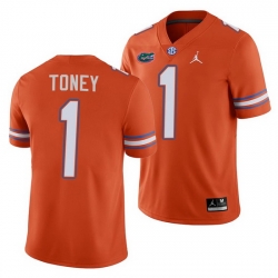 Florida Gators Kadarius Toney Orange Alternate Game Men'S Jersey