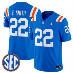 Men Florida Gators  22 Emmitt Smith Royal  1960s Throwback  F U S E  Vapor Limited Stitched Football Jersey