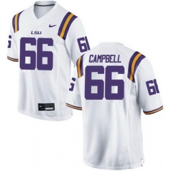 Will Campbell Game White Men's LSU Tigers Football Jersey Will Campbell Game White Men's LSU Tigers Football Jersey