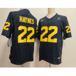 Men Michigan Wolverines Navy #22 Justice Haynes Stitched NCAA Jersey Men Michigan Wolverines Navy #22 Justice Haynes Stitched NCAA Jersey
