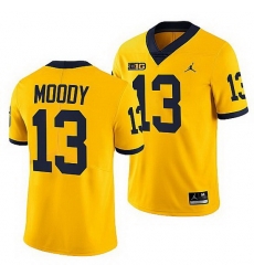 Michigan Wolverines Jake Moody Maize College Football Men Jersey