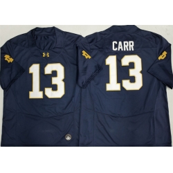 Men Notre Dame Fighting Irish  13 CJ Carr Navy Limited Stitched Jersey