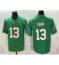 Men Notre Dame Fighting Irish 13 Riley Leonard Green F U S E Limited Stitched Jersey Men Notre Dame Fighting Irish 13 Riley Leonard Green F U S E Limited Stitched Jersey