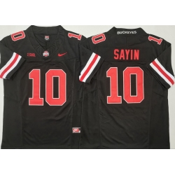 Men Ohio State Buckeyes #10 Julian Sayin Black Stitched F U S E NCAA Jersey II Men Ohio State Buckeyes #10 Julian Sayin Black Stitched F U S E NCAA Jersey II