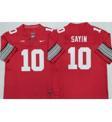 Men Ohio State Buckeyes 10 Julian Sayin Red 2026 F U S E Limited Stitched Jersey Men Ohio State Buckeyes 10 Julian Sayin Red 2026 F U S E Limited Stitched Jersey