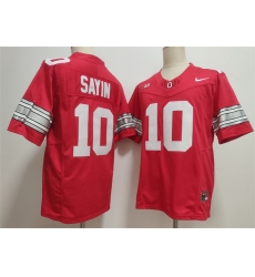 Men Ohio State Buckeyes 10 Julian Sayin Red F U S E Limited Stitched Jersey Men Ohio State Buckeyes 10 Julian Sayin Red F U S E Limited Stitched Jersey