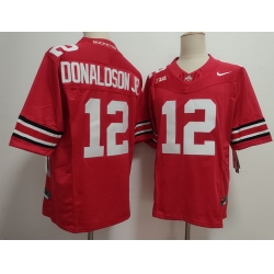 Men Ohio State Buckeyes #12 CJ Donaldson JR Red Stitched NCAA Jersey Men Ohio State Buckeyes #12 CJ Donaldson JR Red Stitched NCAA Jersey