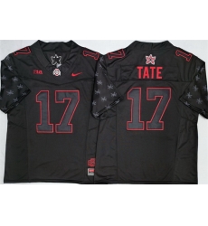 Men Ohio State Buckeyes 17 Carnell Tate Black 2025 F U S E Limited Stitched Jersey Men Ohio State Buckeyes 17 Carnell Tate Black 2025 F U S E Limited Stitched Jersey