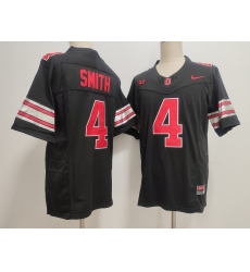 Men Ohio State Buckeyes 4 Jeremiah Smith Black F U S E Limited Stitched Jersey Men Ohio State Buckeyes 4 Jeremiah Smith Black F U S E Limited Stitched Jersey