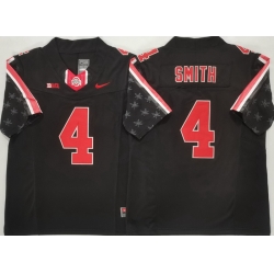 Men Ohio State Buckeyes Black # 4 Jeremiah Smith Black Stitched F U S E NCAA Jersey Men Ohio State Buckeyes Black # 4 Jeremiah Smith Black Stitched F U S E NCAA Jersey
