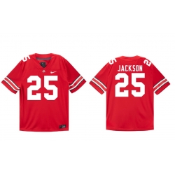 Men Ohio State Buckeyes Nike #25 Bo Jackson Student Athlete Scarlet Football Jersey Men Ohio State Buckeyes Nike #25 Bo Jackson Student Athlete Scarlet Football Jersey