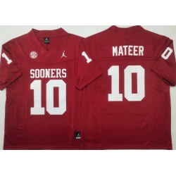 Men Oklahoma Sooners Red #10 John MATEER Stitched F U S E NCAA Jersey Men Oklahoma Sooners Red #10 John MATEER Stitched F U S E NCAA Jersey