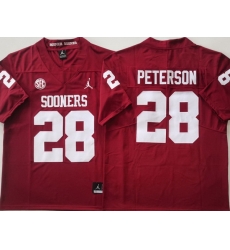 Men Oklahoma Sooners Red #28 Adrian Peterson Stitched NCAA Jersey Men Oklahoma Sooners Red #28 Adrian Peterson Stitched NCAA Jersey
