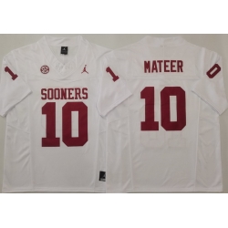 Men Oklahoma Sooners White #10 John MATEER Stitched F U S E NCAA Jersey Men Oklahoma Sooners White #10 John MATEER Stitched F U S E NCAA Jersey