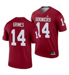 Oklahoma Sooners Reggie Grimes Crimson Legend Men'S Jersey