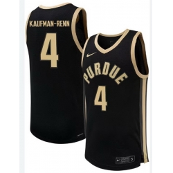 Purdue #4 Trey Kauffman Ren Black NCAA Basketball Jersey Purdue #4 Trey Kauffman Ren Black NCAA Basketball Jersey