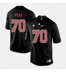 Men Stanford Cardinal Andrus Peat College Football Black Jersey