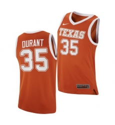 Texas Longhorns Kevin Durant Orange Replica Texas Longhorns Jersey