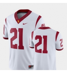 Men Usc Trojans 21 White College Football 2018 Game Jersey