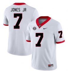 Men #7 Marvin Jones Jr Georgia Bulldogs College Football Jerseys Stitched-White