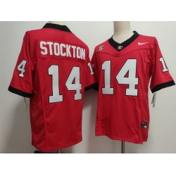 Men Georgia Bulldogs Nike Gunner Stockton #14 Red Home NCAA Football Men Georgia Bulldogs Nike Gunner Stockton #14 Red Home NCAA Football