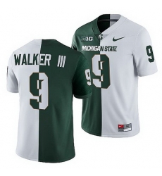 Michigan State Spartans Kenneth Walker Iii Michigan State Spartans Split Edition 2021 22 Jersey