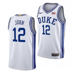 Duke Blue Devils Theo John Home 2021 Jersey