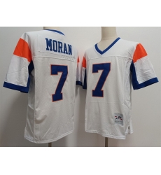 Blue Mountain State 7 Alex Moran White Stitched Football Jersey