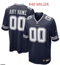 Men Dallas Cowboys MIller #40 Blue Stitched NFL Jersey Men Dallas Cowboys MIller #40 Blue Stitched NFL Jersey