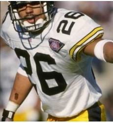 Men Steelers Rod Woodson #26 White 75 Anniversary Throwback Jersey Men Steelers Rod Woodson #26 White 75 Anniversary Throwback Jersey
